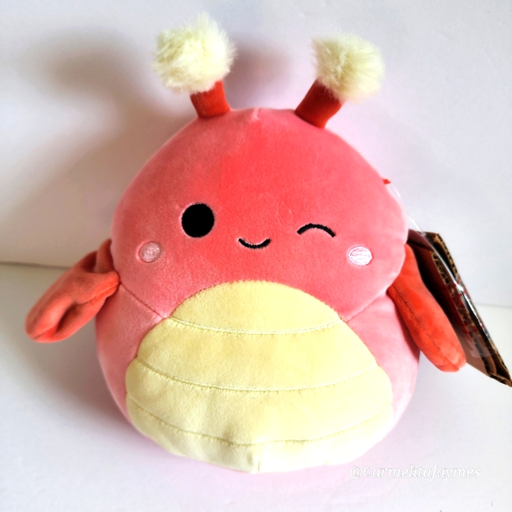 🩶 SHANE 🦗 RARE Red Grasshopper Silver Tag Original Squishmallow ☆ NWT ☆